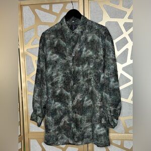 CURRY CASUAL SILK MENS SHIRT SUZE M